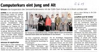 Presseartikel Computerkurs Frühjahr 2019