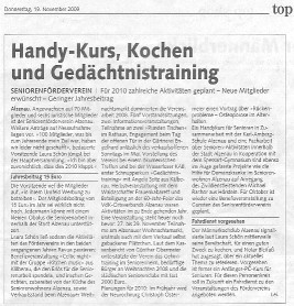 Presseartikel 19.11.09 Top-Shop